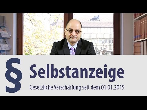 Selbstanzeige | Neuregelung | Rechtsanwalt | Heidelberg